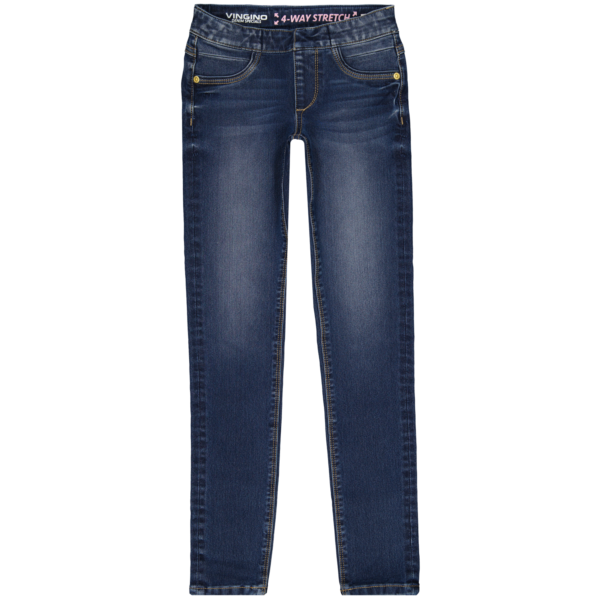 donkerblauwe jeans voor meisjes Vingino