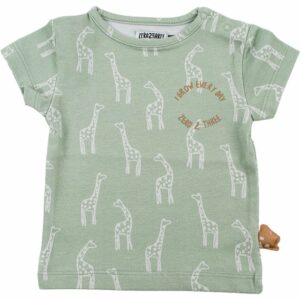 groene t-shirt giraffen zero2three