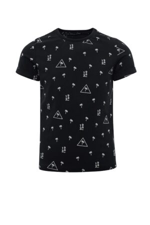 zwarte t-shirt met palmbomen common heroes jongens