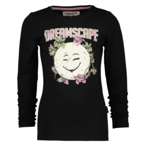 t-shirt met lange mouwen zwart meisjes vingino dreamscape