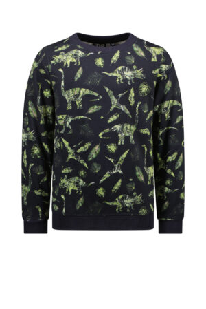 pull dino's like flo jongens navy groen