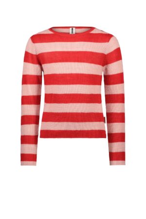 gestreepte pull voor meisjes roze rood b.nosy