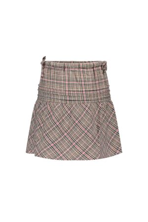 roze geruite rok navy b.nosy rekker touwtjes