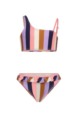 gestreepte bikini meisjes b.nosy roze paars
