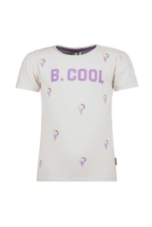 tshirt meisjes ijsjes b.cool B.nosy wit paars geel