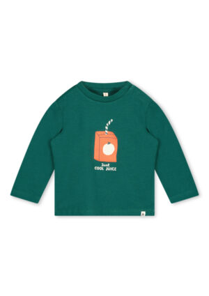 t-shirt met lange mouwen the new chapter unisex jongen meisje forest green sapje just cool juice