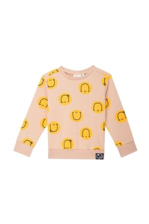 pull smileys beige geel mini rebels jongens